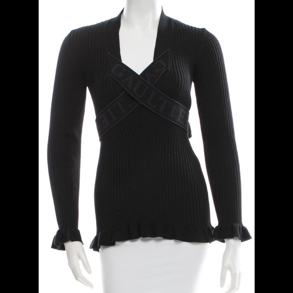 Vintage Jean Paul Gaultier Maille Rib Knit Top - Picture 1 of 3